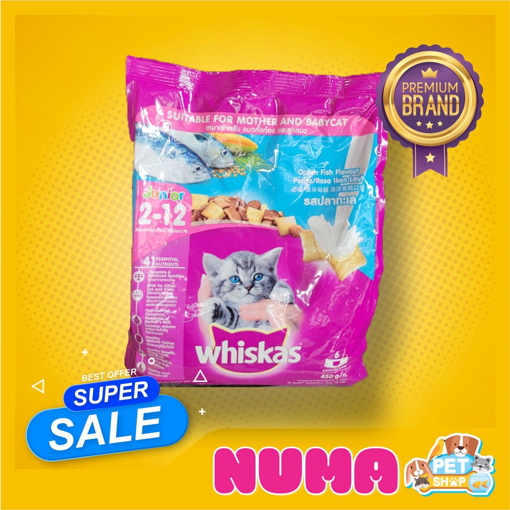 Jual WHISKAS JUNIOR 450g Makanan Kering Anak Kucing Shopee Indonesia