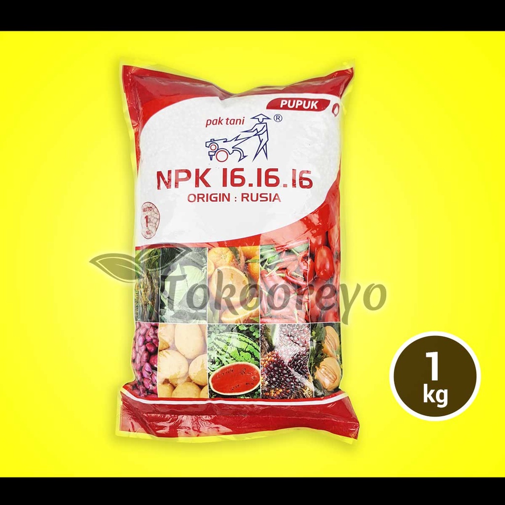 Jual PUPUK PAK TANI NPK 16 16 16 MERAH 1 KG KEMASAN PABRIK | Shopee ...