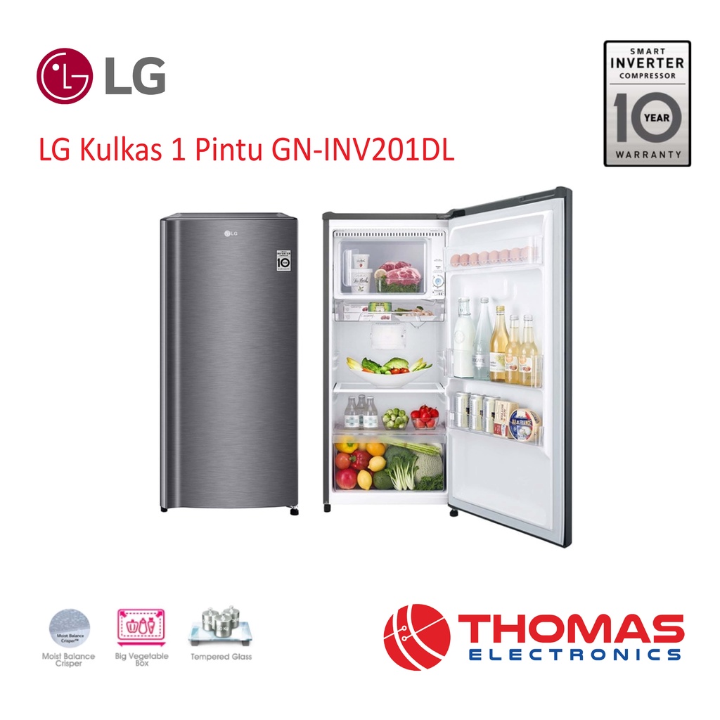 Jual Lg Kulkas Pintu Gn Inv Dl L Smart Inverter Gn Inv Dl Garansi Shopee Indonesia