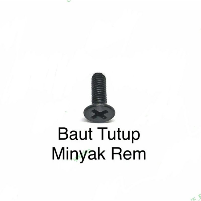 Jual SCREW FLAT 4X12 MM BAUT TUTUP MASTER MINYAK REM BEAT VARIO SCOOPY ...