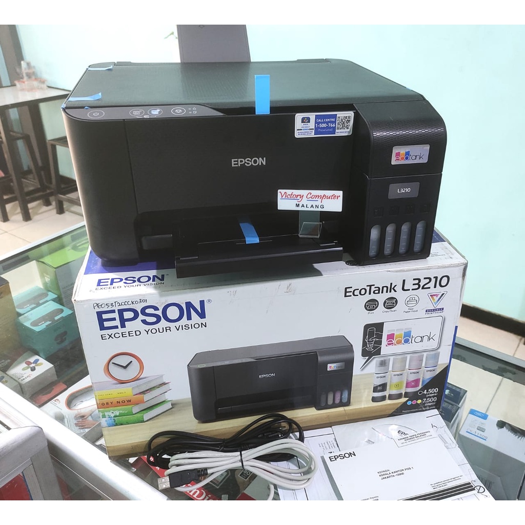 Jual Printer Epson L3210 L 3210 Pengganti L3110 L 3110 Print Scan Copy Inktank Ecotank Cod Bayar 