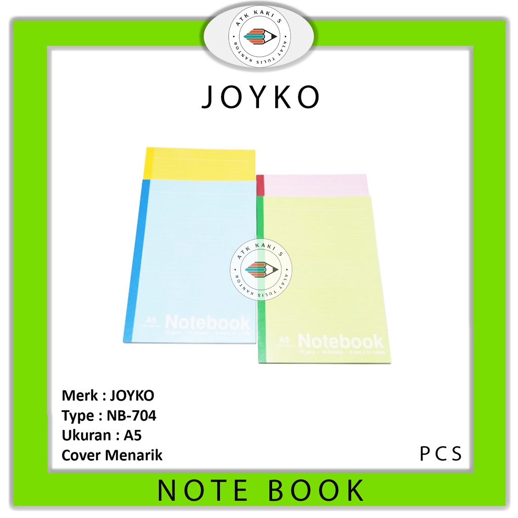 Jual Joyko Buku Catatan Notebook A5 Nb 704 Pcs Shopee Indonesia