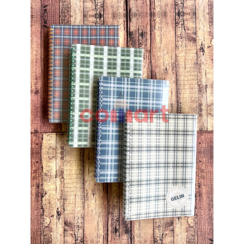 Jual Notepad - Notebook Spiral Wengu PPXQ027 Motif Kotak Vintage A5 B5 ...