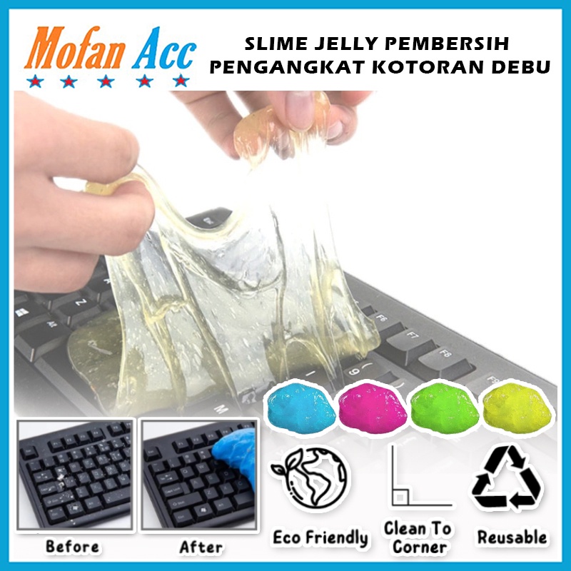 Jual Slime Jelly Cleaner Pembersih Debu / Gel Pengangkat Kotoran Sela