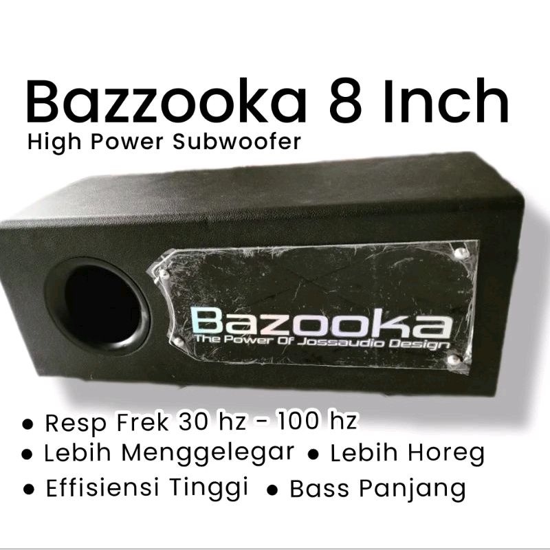 Bazooka 8 inch powered hot sale subwoofer