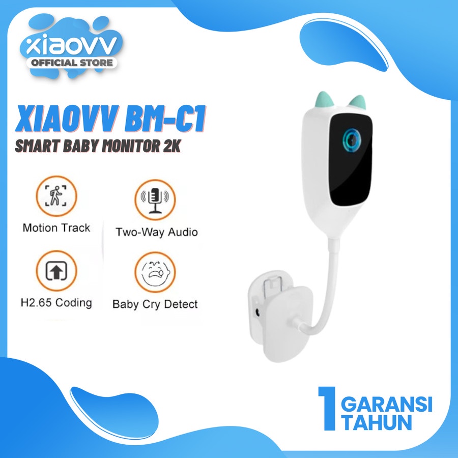 Jual Xiaovv C1 Smart Security 2K Night Vision Cry Detection Baby ...