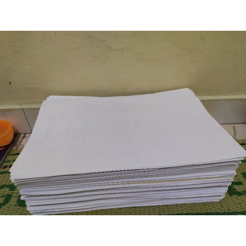 Jual KERTAS HVS BEKAS 1 KG/ SISI SEBALIKNYA KOSONG | Shopee Indonesia