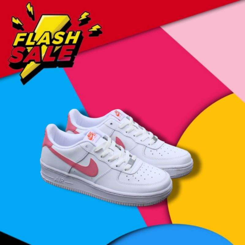 Jual Sepatu Nike Air Force 1 Low White Fanta Shopee Indonesia 4518