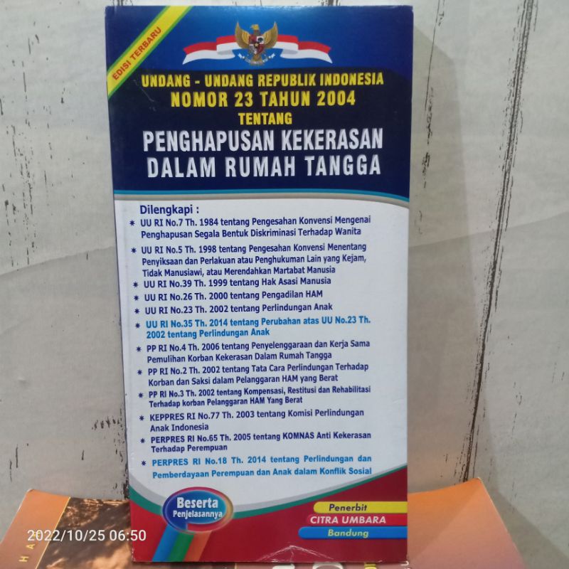 Jual ORIGINAL BUKU UNDANG-UNDANG REPUBLIK INDONESIA UU RI NOMOR 23 ...