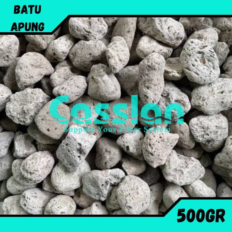 Jual Batu Apung Pumice Media Filter Kolam Ikan Koi dan Aquarium 500gr Shopee Indonesia