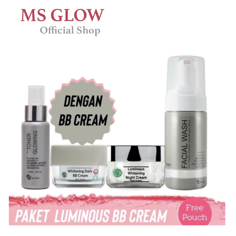 Jual Ms Glow Msglow Paket Ms Glow Whitening Acne Luminous Ultimate