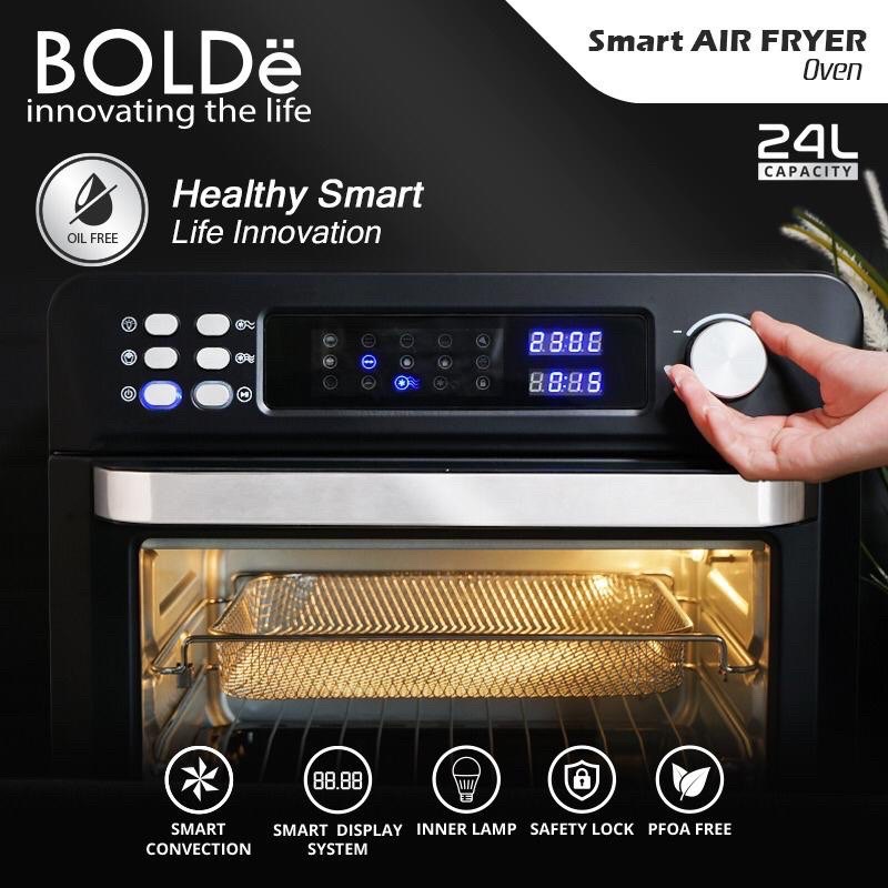 Jual BOLDe Smart Air Fryer Oven Digital BLACK DIAMOND 24 Liter Garansi ...