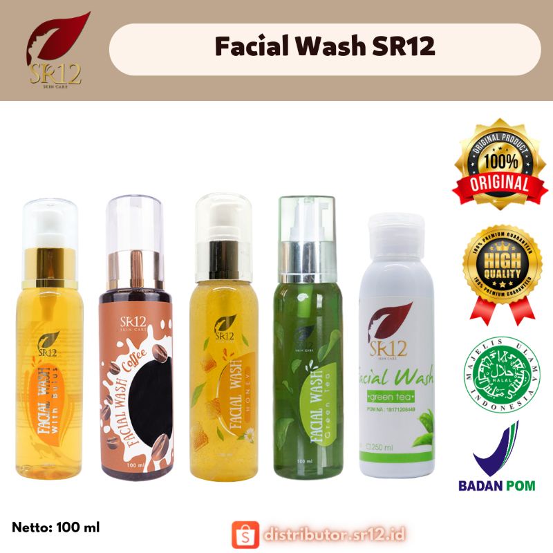 Jual Facial Wash Sr12 Untuk Kulit Jerawat Berminyak Kering Berjerawat Bruntusan Sensitif Face 1096