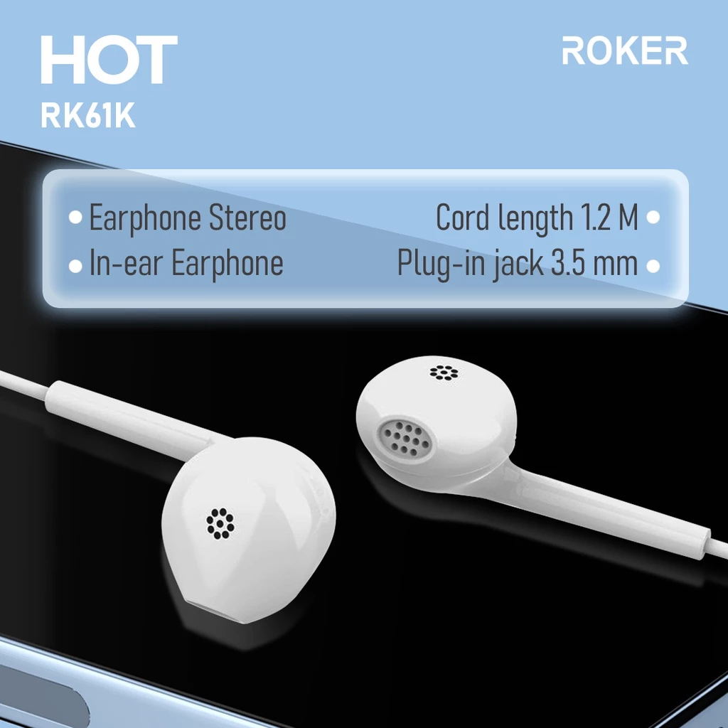 Handsfree/Earphone Roker HOT RK61K