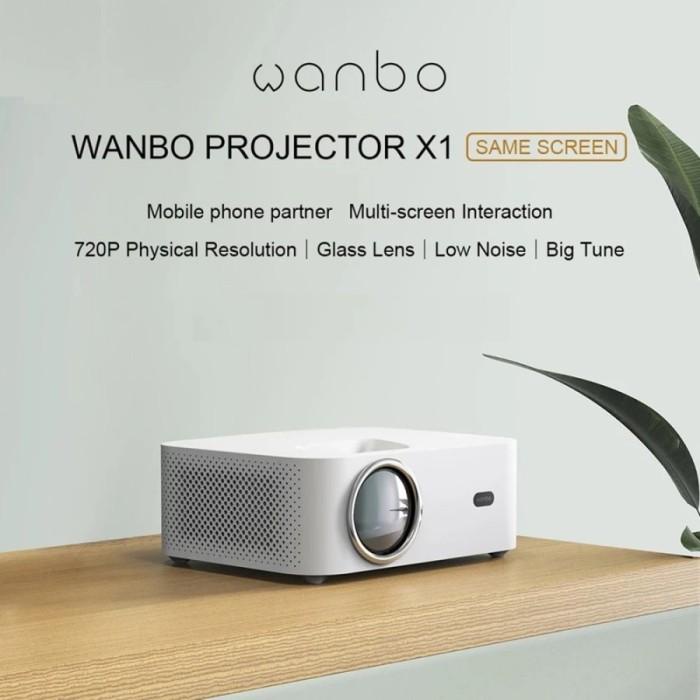 Wanbo Projector X1 Android Version 720P 350ANSI Lumens Wireless Theater, EU Plug
