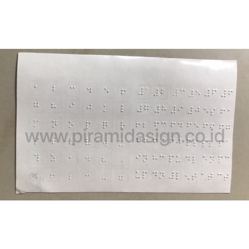 Jual Keyboard Braille Sticker Tuna Netra Disable Low Vision Difabel