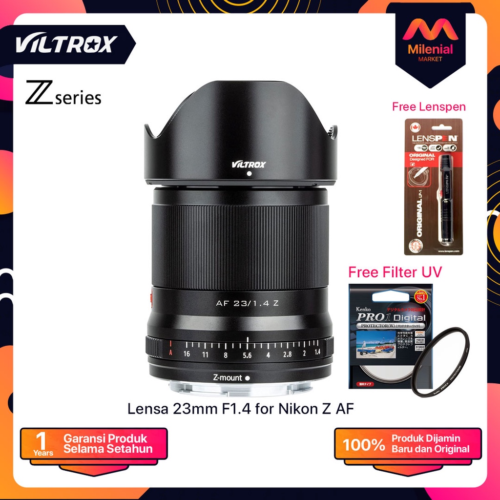 Jual Viltrox Lensa 23mm F1 4 Stm Af For Nikon Z Mount Mirrorless Camera