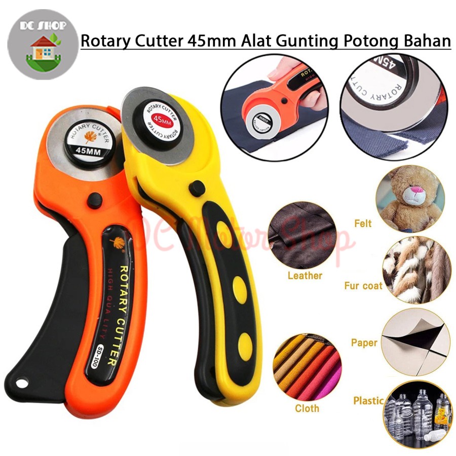 Jual Rotary Cutter 45mm / Alat Gunting Potong Bahan Kain / Refill