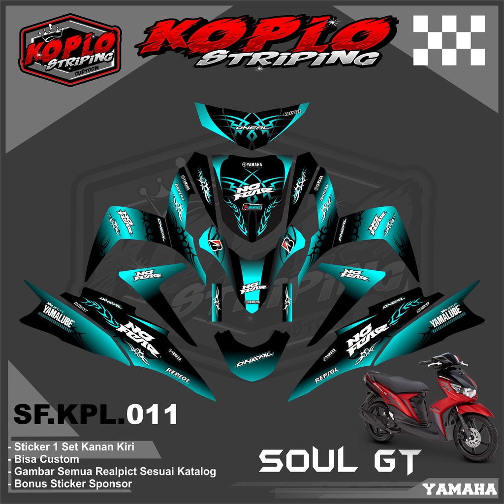 Jual Sticker Decal Full Body Motor Yamaha Soul Gt Sticker Decal Full Body Soul Gt Kpl