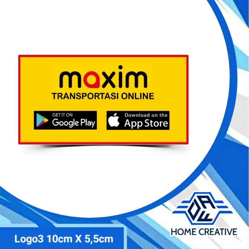 Jual Sticker MAXIM | Shopee Indonesia