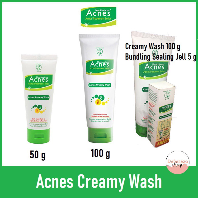 Jual ACNES Creamy Wash 50g | 100g | Shopee Indonesia