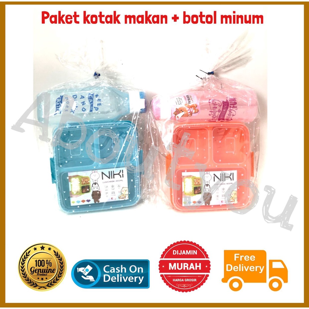Jual Paket Souvenir Kotak Makan Anak Set Ultah Suvenir Hampers Lunchbox