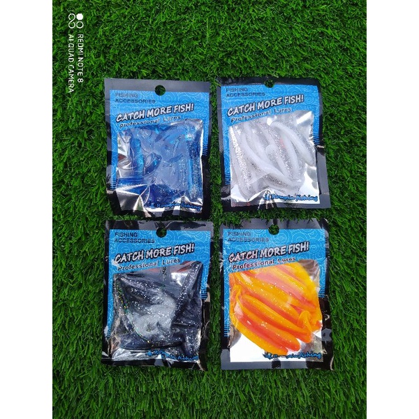 Jual SOFTLURE T TAIL ISI 10 PCS SIZE 7CM