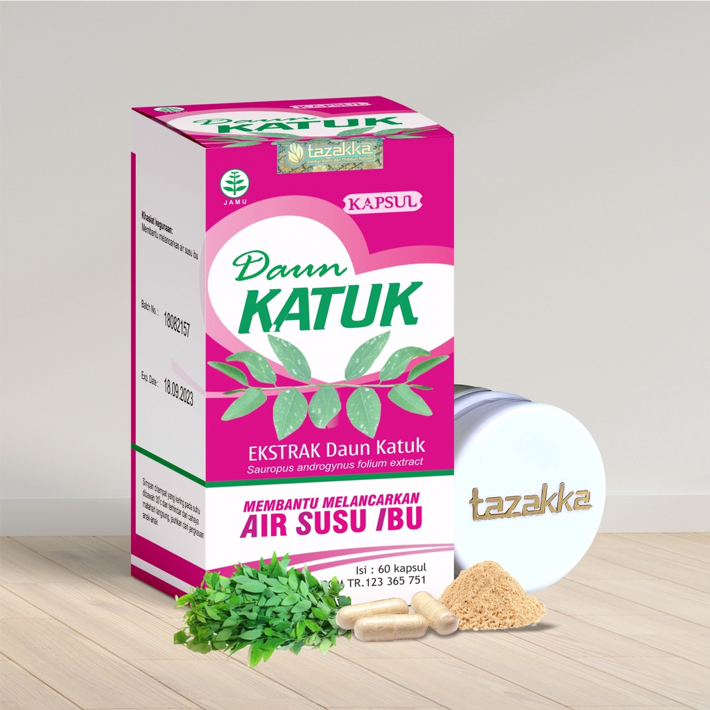 Jual Extrak Daun Katuk Tazakka Pelancar Asi Kapsul Asi Booster Isi 60