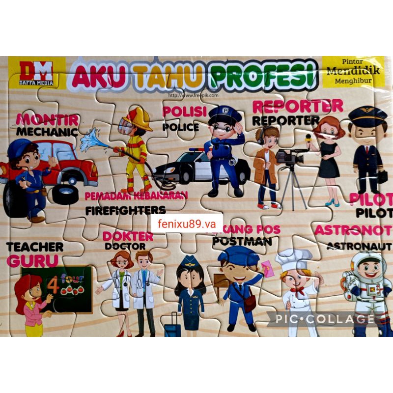 Jual Puzzle puzle pazel Profesi 35keping | Shopee Indonesia