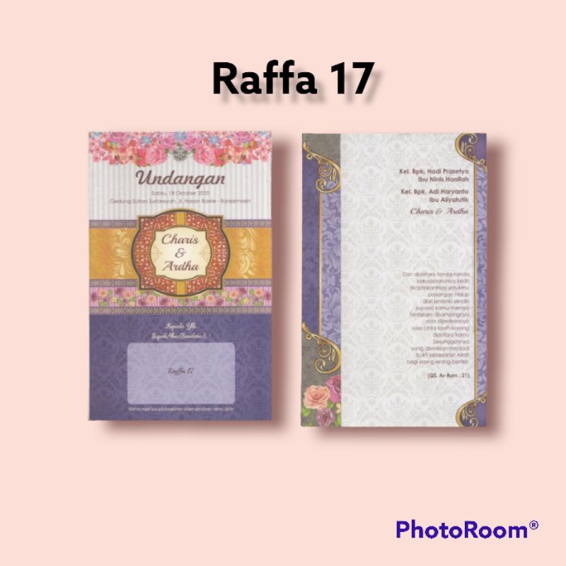 Jual Raffa Blangko Undangan Nikah Ultah Khitan Shopee Indonesia