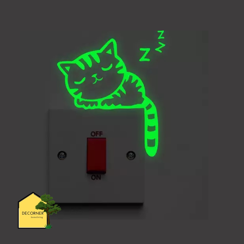 Jual Stiker Saklar Lampu Dinding Glow In The Dark Unik Lucu Shopee