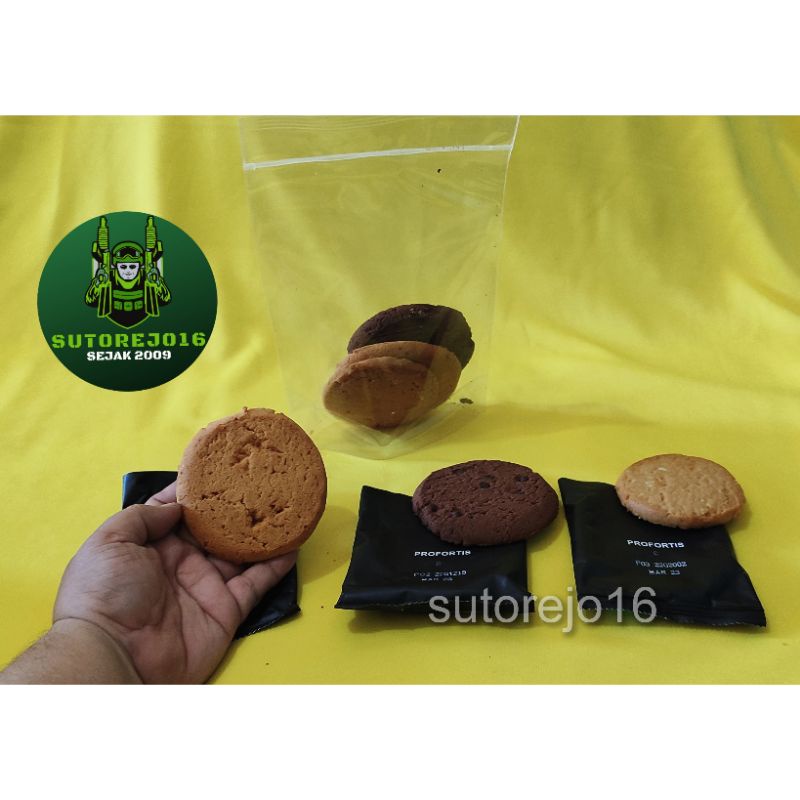 Jual ransum biscuit cookies TNI tipe profortis eprokal probar jatah tni ...