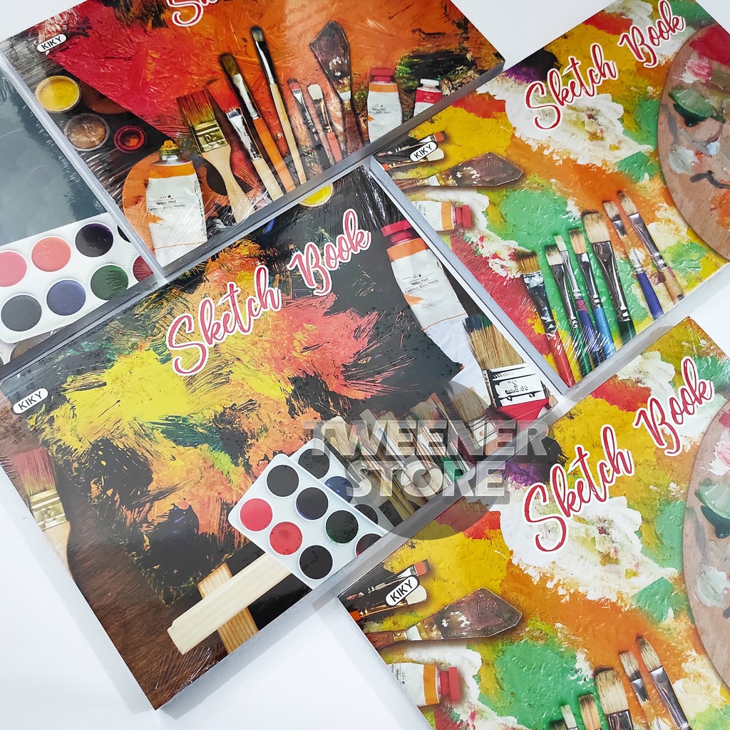 Jual KIKY Sketch Book A5 isi 50 Sheets/lembar 190gsm COVER RANDOM