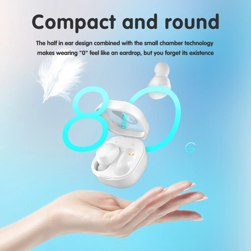 Headset Bluetooth Android Earphone True Wireless Mini Earbuds HiFi Stereo HD Microphone Earbuds