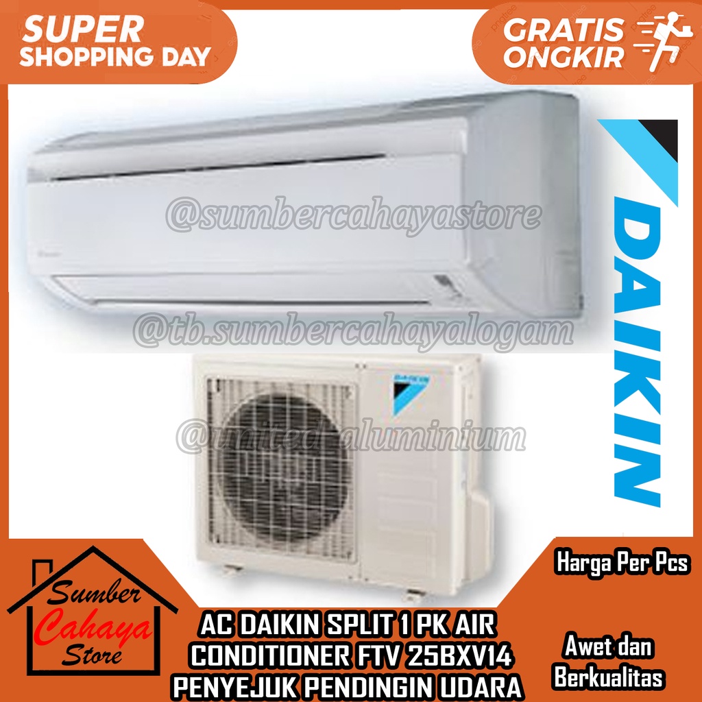 Jual AC 1 PK Daikin FTV25BXV14 Split 1PK Inverter Standard Malaysia AIR ...