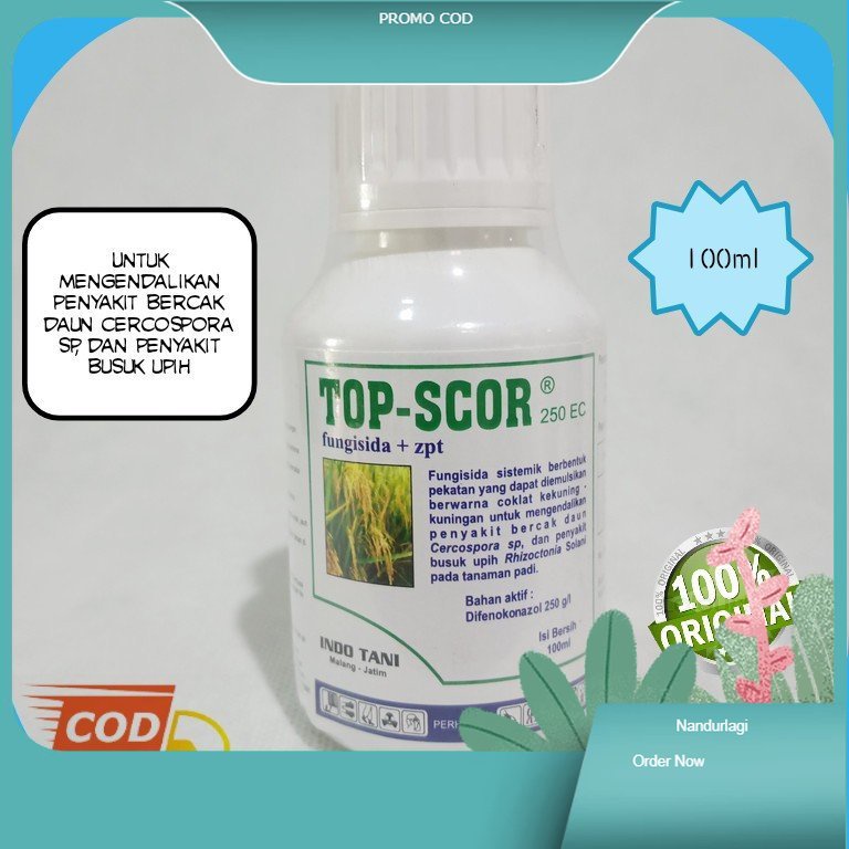 Jual COD Promo Top - scor difenokonazol 250 EC 100 ML topscore topscor ...