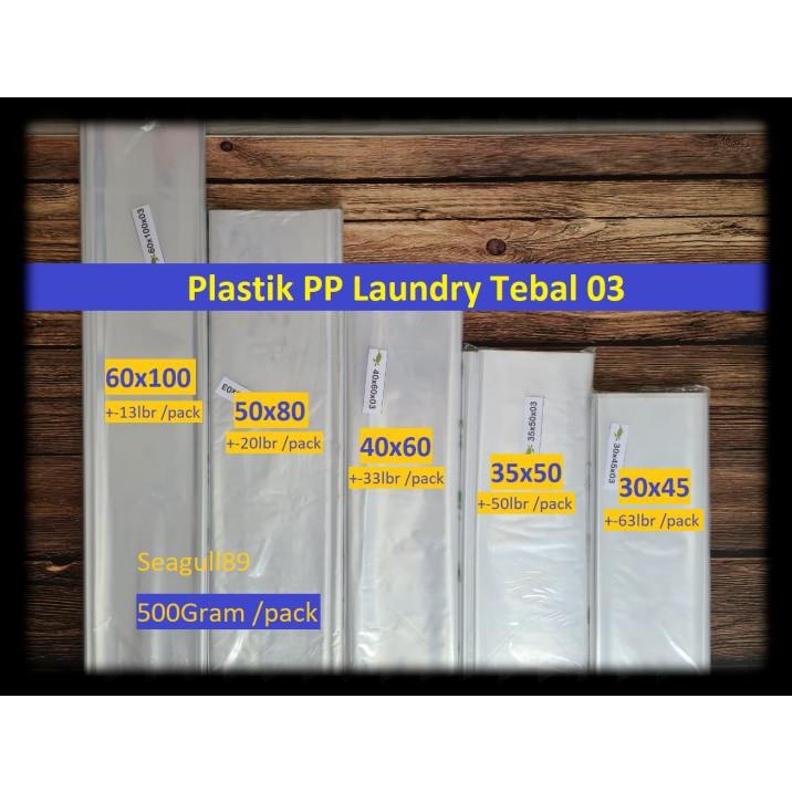 Jual Kantong Plastik Pp Bening Jumbo Besar Laundry Kura Kura Gr