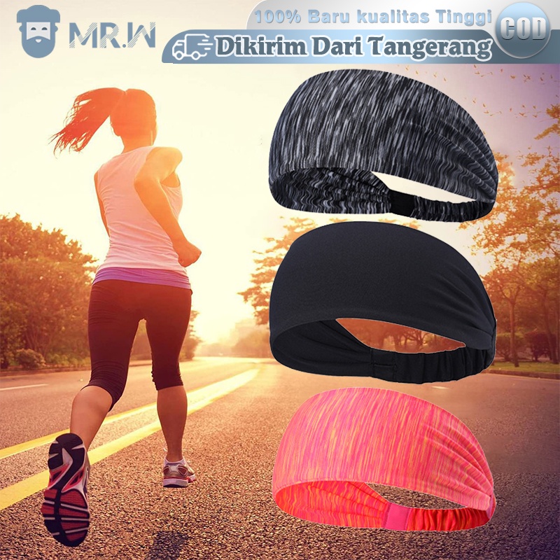 Jual Hand Band Sport Ikat Rambut Olahraga Headband Running Gym Yoga ...