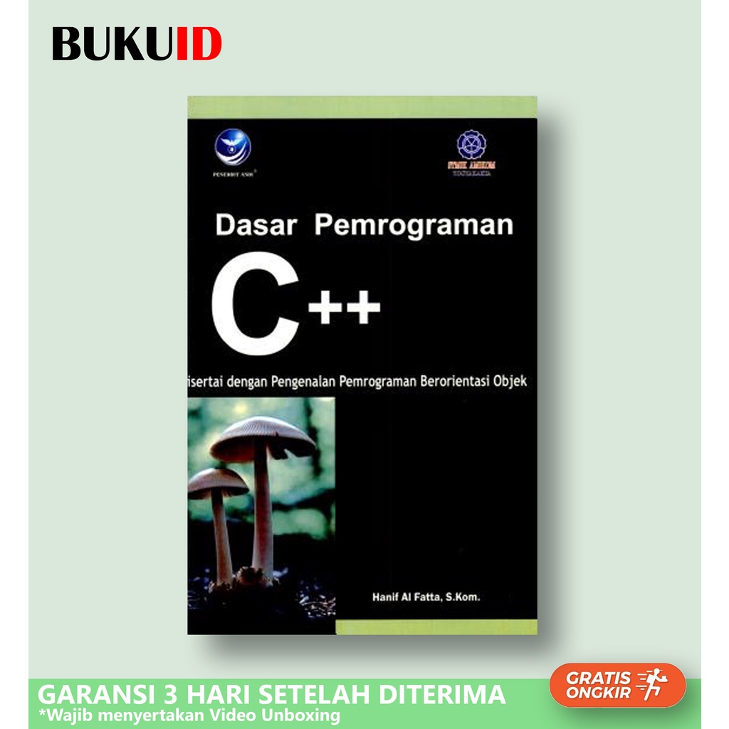 Jual Buku Dasar Pemrograman C++ Disertai Dengan Pengenalan Pemrograman ...