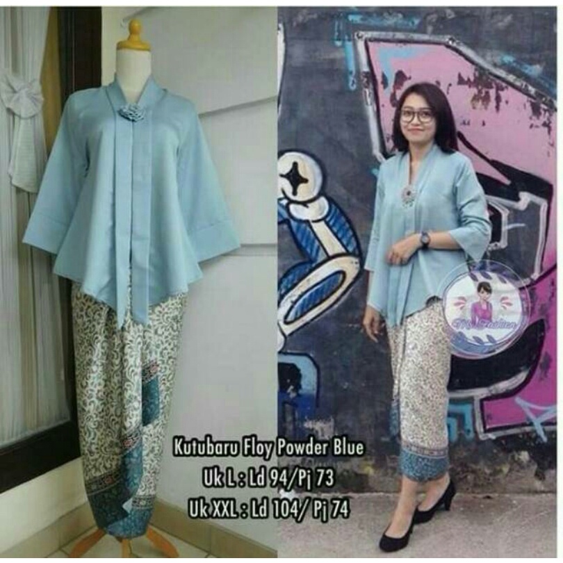 Jual Terlaris Setelan Kebaya Kutubaru Floy Balotelly, Kebaya Modern ...