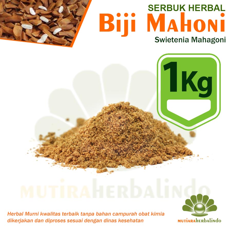 1KG Bubuk BIJI MAHONI Herbal Penurun Kolesterol Gula Darah Tinggi Flu