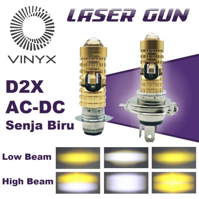 Jual Lampu Utama Led Laser Gun Motor Ac Dc Lasergun H H Vinyx Csp D