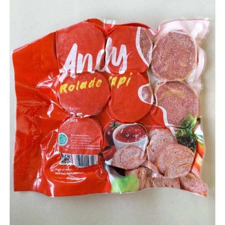 Jual Rolade Andy 225 Gr Isi 9 Makanan Beku Segar Cepat Saji Olahan