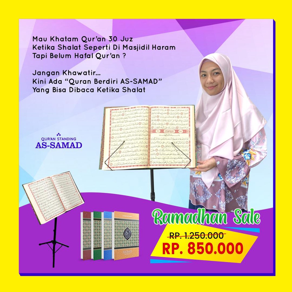 Jual Al Quran Jumbo Standing As Samad Set Al Qur An Jumbo Untuk Lansia Al Qur An Berdiri