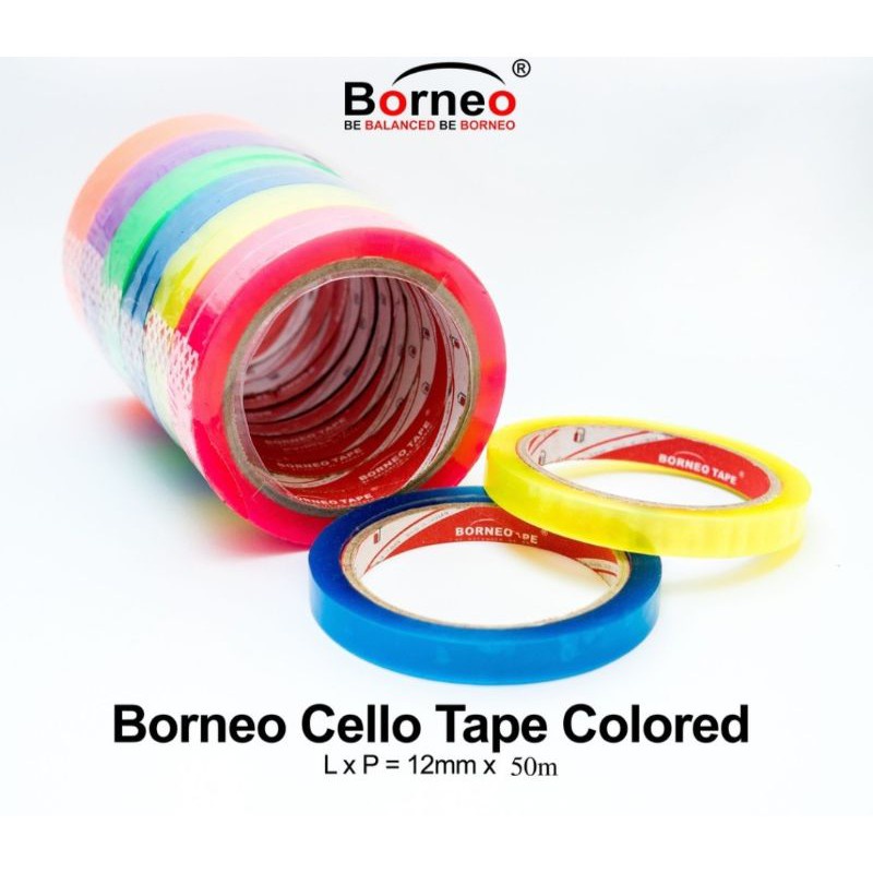 Jual Borneo Warna Solatip Kecil Transparan 1/2cm | Shopee Indonesia