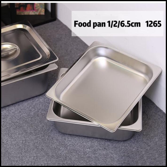 Jual Food Pan Prasmanan Stainless Ukuran 1/2 Tinggi 6.5Cm / Wadah ...