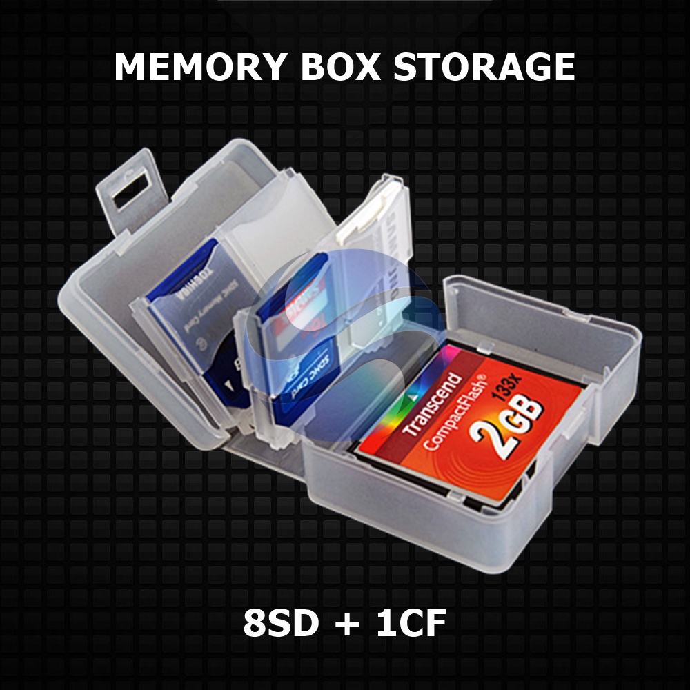 Jual Kotak penyimpanan SD card & CF card Case Memory Storage Box