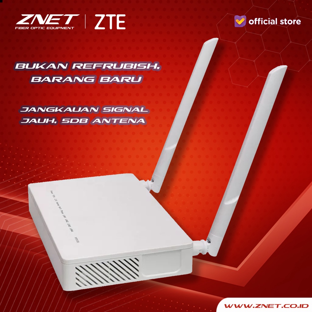 Jual Modem EPON ZTE F460 V9 Box Antena Wifi 5db Support Statis pppoe ...
