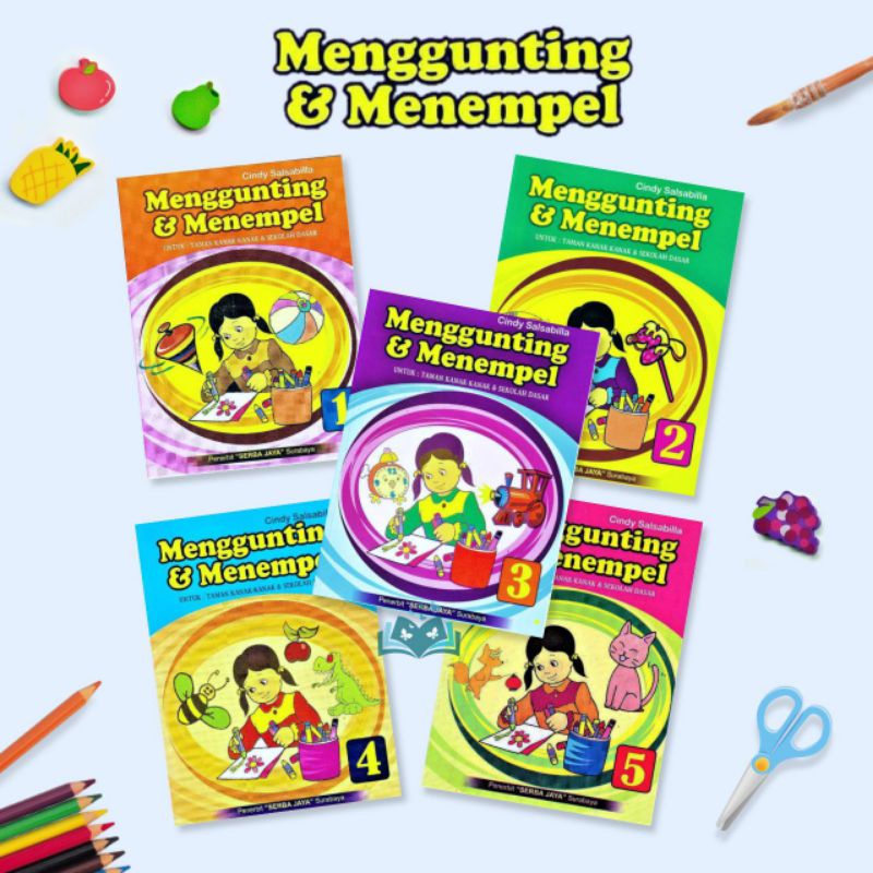 Jual Sj Menggunting Dan Menempel Buku Aktivitas Kreativitas Anak