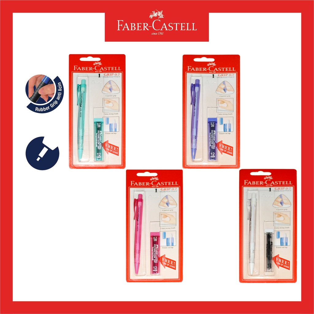 Jual Pensil Mekanik Faber Castell / Economic Mechanic Pencil Transparan